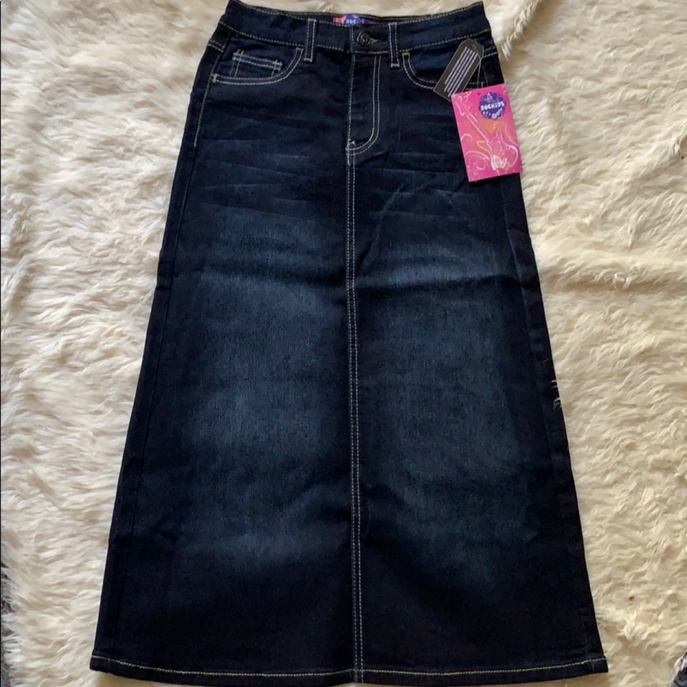 Little girls long jean skirt!